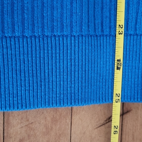 Talbots Ribbed Turtleneck Bar Stripe Top Size M - Picture 8 of 9